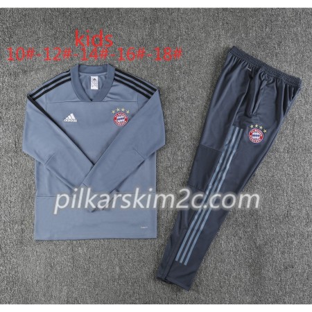 Bayern Monachium Dziecięca Komplet Bluzy Treningowe Szary 2018-2019